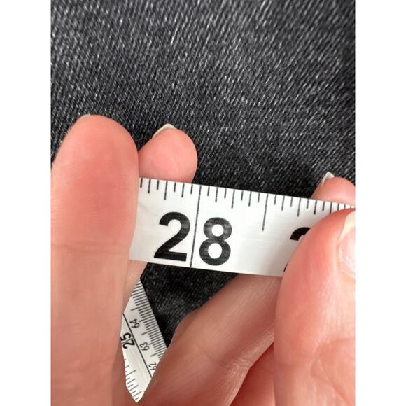 Abercrombie Fitch Jeans Womens 28 6 Short Black Ankle Straight Ultra High Rise - Picture 6 of 8